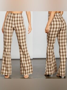 Windsor “Bring The Flare” Plaid Pants
